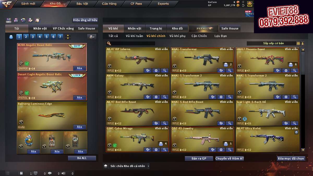 shop acc cf uy tin gia re